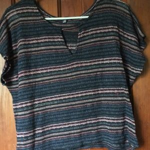 Cropped knitted blouse